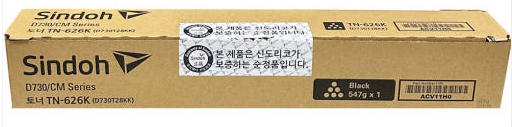 신도리코 D730T28KK
TN-626K 검정 정품토너