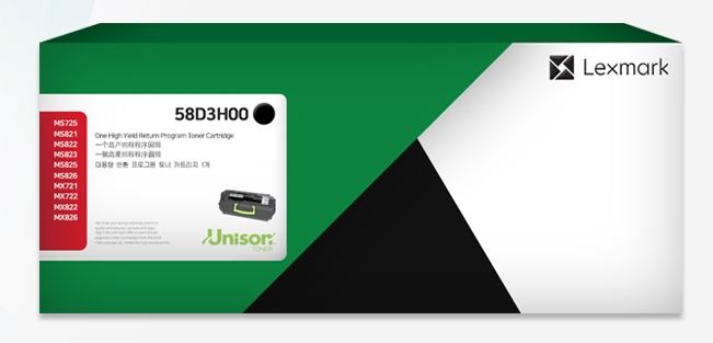 렉스마크 58D3H00 정품토너