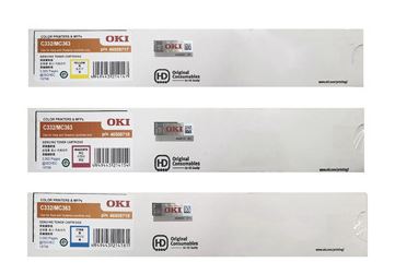 OKI C332/MC363
46508719 파랑 정품토너
46508718 빨강 정품토너
46508717 노랑 정품토너
자가검사스티커 미부착 50%차감