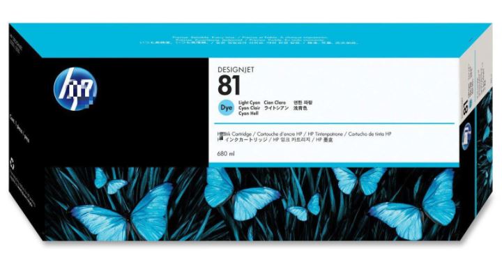 HP81 C4934A 밝은파랑 정품잉크
HP81 C4935A 밝은빨강 정품잉크