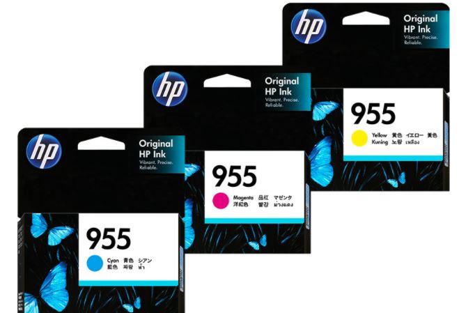 HP955 L0S51AA 파랑 정품잉크
HP955 L0S54AA 빨강 정품잉크
HP955 L0S57AA 노랑 정품잉크