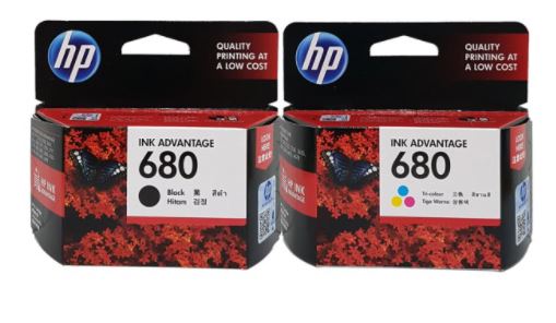 HP680 F6V27AA 검정 정품잉크
HP680 F6V26AA 컬러 정품잉크