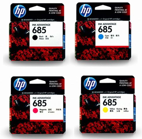 HP685 CZ122AA
파랑 정품잉크
HP685 CZ123AA
빨강 정품잉크
HP685 CZ124AA
노랑 정품잉크
유통기한 6개월미만 매입불가