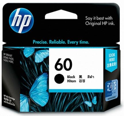 HP60 CC640WA
검정 정품잉크