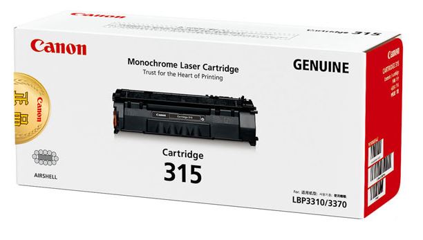 캐논 CRG-315 검정 정품토너
순정품스티커 미부착 30%차감