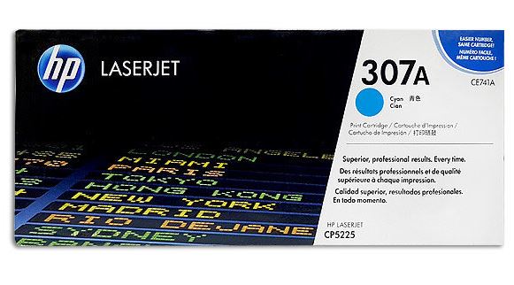 HP CE741A 307A 파랑 정품토너