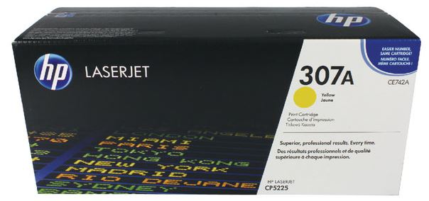 HP CE742A 307A 노랑 정품토너