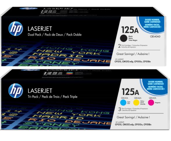 HP CB543A 125A
빨강 정품토너