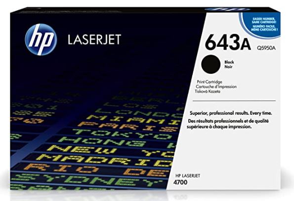 HP Q5950A 643A
검정 정품토너