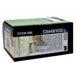 렉스마크 C544X1CG 파랑 정품토너