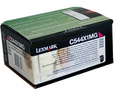 렉스마크 C544X1MG 빨강 정품토너