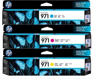 HP971 CN622AA 파랑 정품잉크
HP971 CN623AA 빨강 정품잉크
HP971 CN624AA 노랑 정품잉크