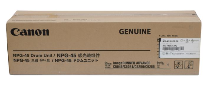 캐논 NPG-45 DU 컬러 정품드럼
파랑 빨강 노랑 공용드럼