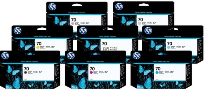 HP70 C9448A 매트검정 정품잉크
HP70 C9449A 포토검정 정품잉크