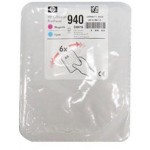 HP940 C4901A파랑+빨강 정품헤드