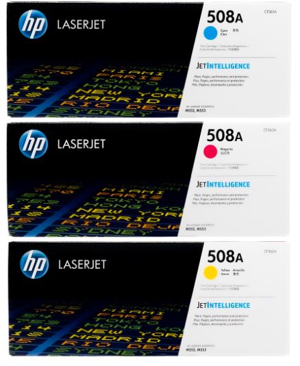 HP CF361A 508A  파랑 정품토너
HP CF362A 508A  노랑 정품토너
HP CF363A 508A  빨강 정품토너
AC 화이트팩 20%차감