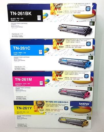 브라더 TN-261C 파랑
브라더 TN-261M 빨강
브라더 TN-261Y 노랑
순정품라벨 미부착 20%차감
