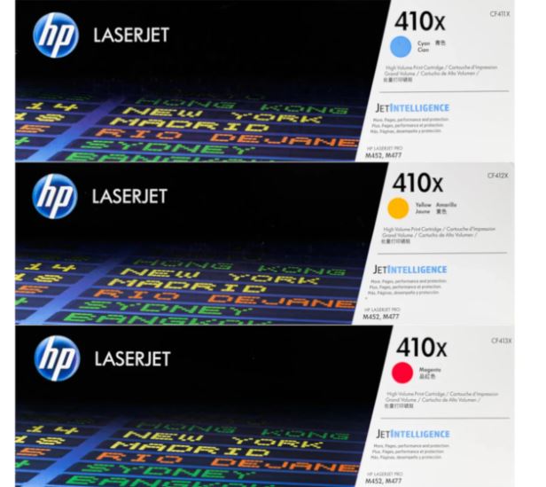 HP CF411X 410X  파랑 정품토너
HP CF412X 410X  노랑 정품토너
HP CF413X 410X  빨강 정품토너
XC화이트팩 20%차감