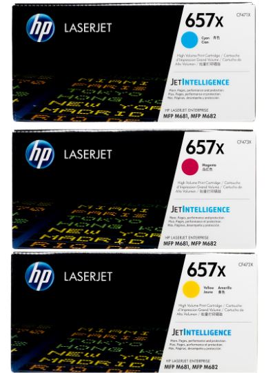 HP CF471X 657X 파랑 정품토너
HP CF472X 657X 노랑 정품토너
HP CF473X 657X 빨강 정품토너