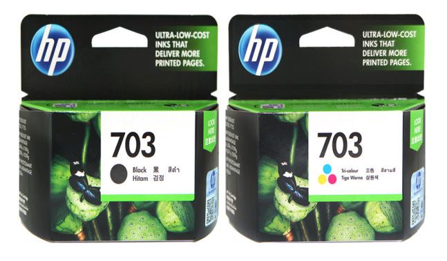 HP CD887AA(NO.703) 검정HP CD888AA(NO.703) 컬러