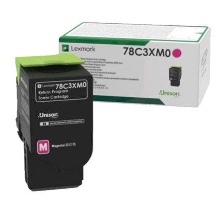 렉스마크 78C3XM0
빨강 정품토너