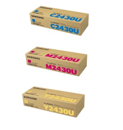 삼성 CLT-C2430U 파랑  정품토너
삼성 CLT-M2430U 빨강 정품토너
삼성 CLT-Y2430U 노랑  정품토너
B2B제품 10%차감