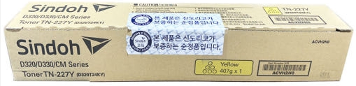 신도리코 D320T24KY
TN-227Y 노랑 정품토너
비매품도장제품 50%차감
순정품스티커 미부착 50%차감