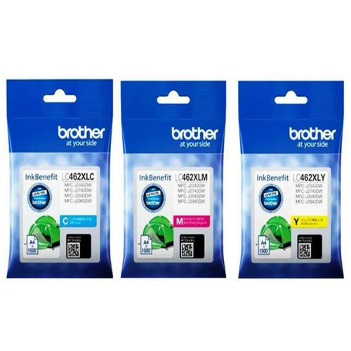 브라더 LC462XL C 파랑
브라더 LC462XL M 빨강
브라더 LC462XL Y 노랑